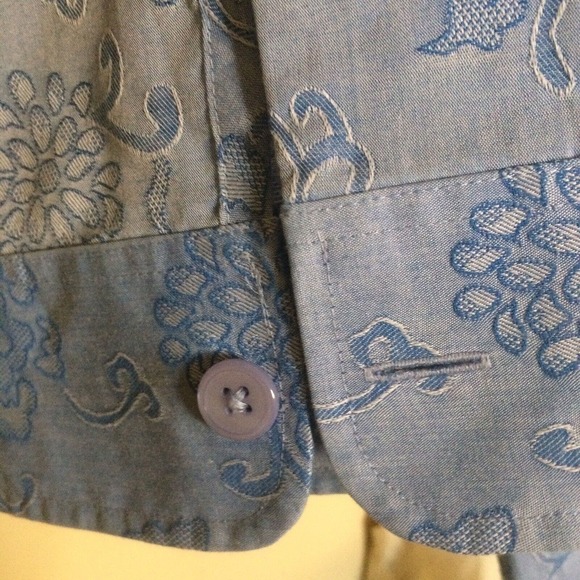 Wrinkle Free Ladies Classic Collar Shirt Sz12 3/4 Sleeves Light Blue Crisp NWOT - Picture 8 of 8